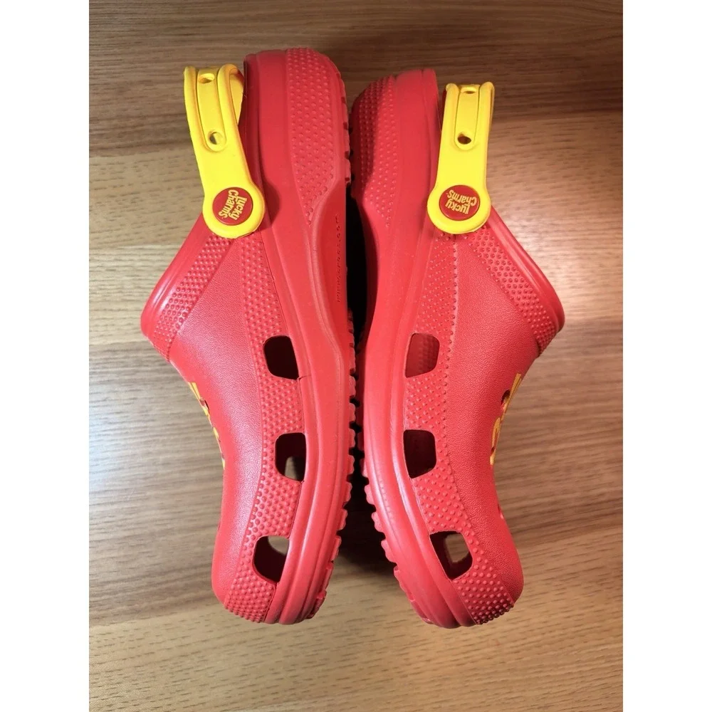 Crocs Lucky Charms Limited Edition Red Mens 7 Womens 9 Slip On